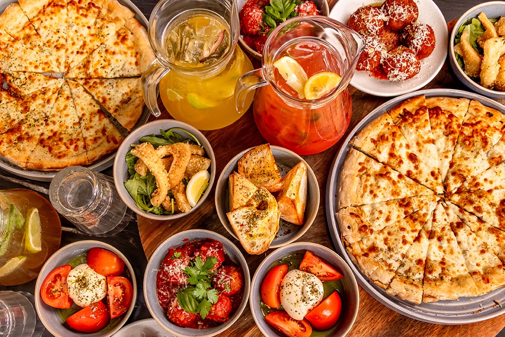 Plates of food 