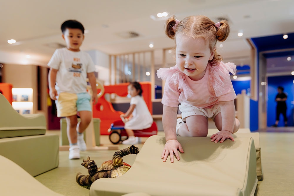 Kids playing inside The Corner