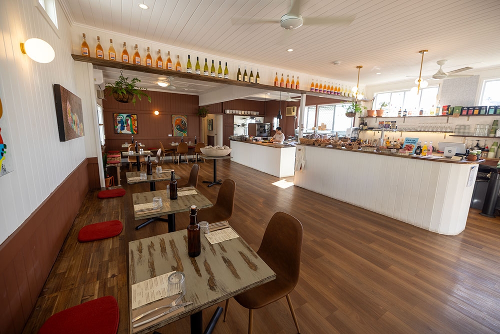 Interior with bar at Salud Auchenflower