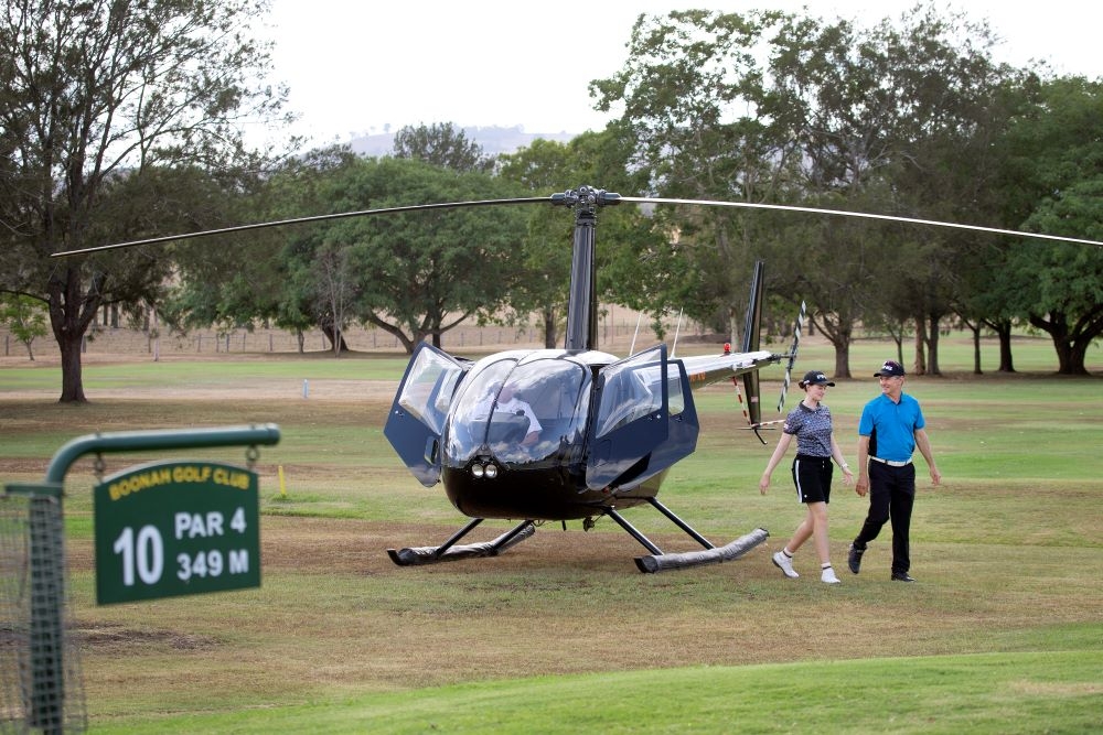 Pterodactyl Helicopters. Scenic Rim Golf 
