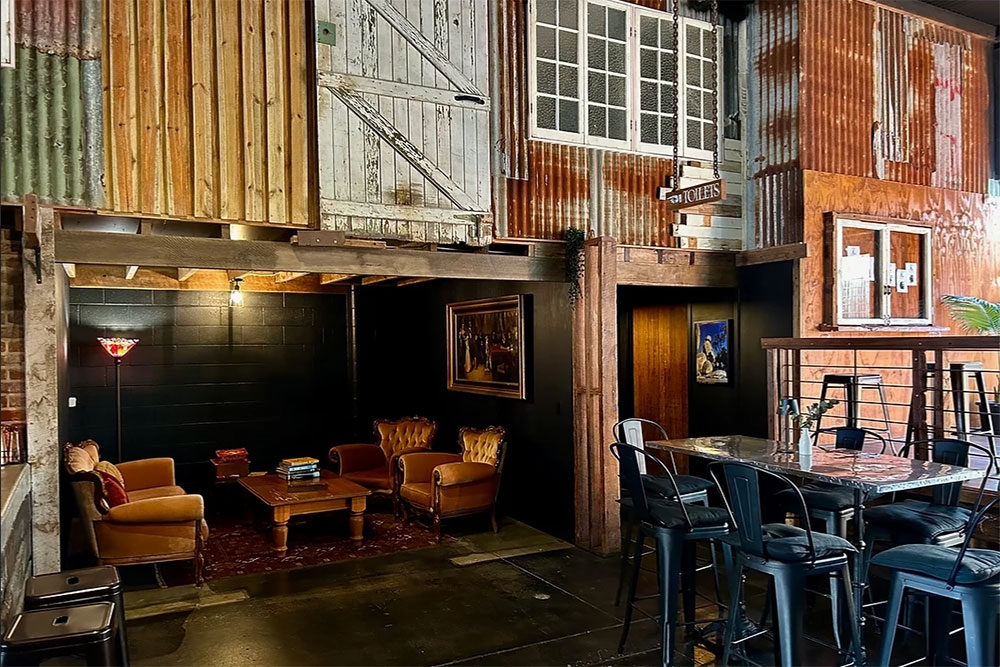 Interior rustic space at New Tricks Albion