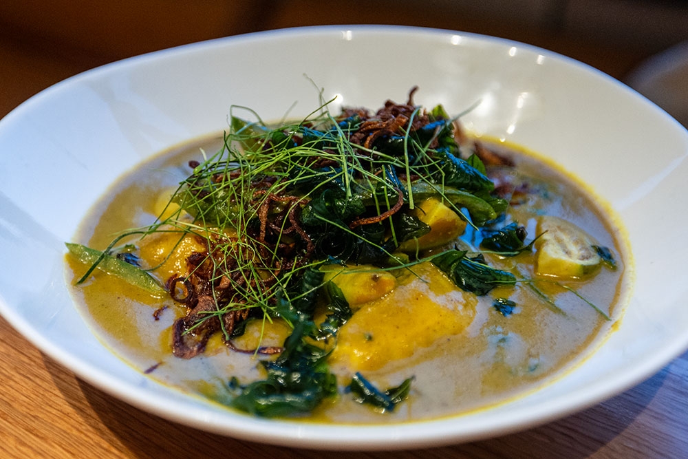 Curry on a plate at Short Grain Fortitude Valley