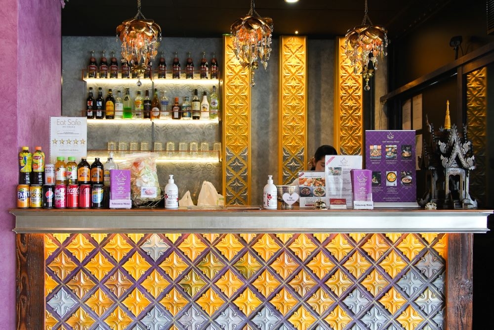 Bar inside Siri Thai Alderley