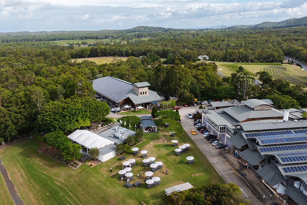Aerial view of Sirromet Winery