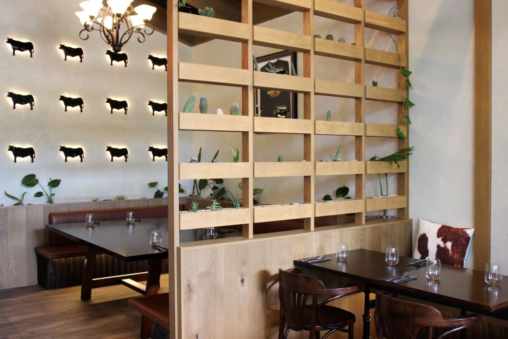 Inside seating at Smokey Moo Newstead