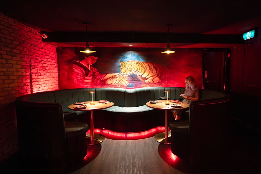 Booth seating in Spice Nightlife