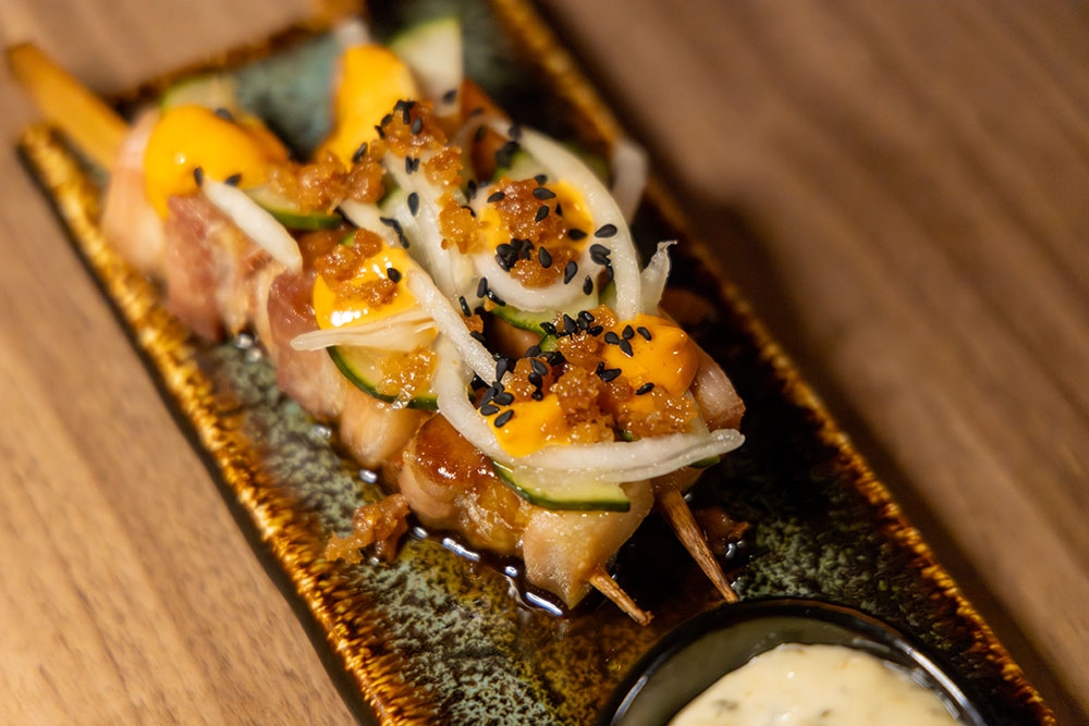 Skewers on dish Spice Nightlife