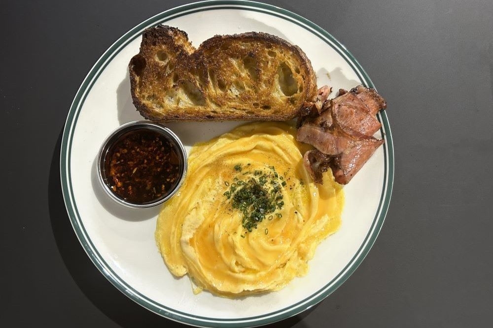 Food on a plate at Supernumerary Coffee 