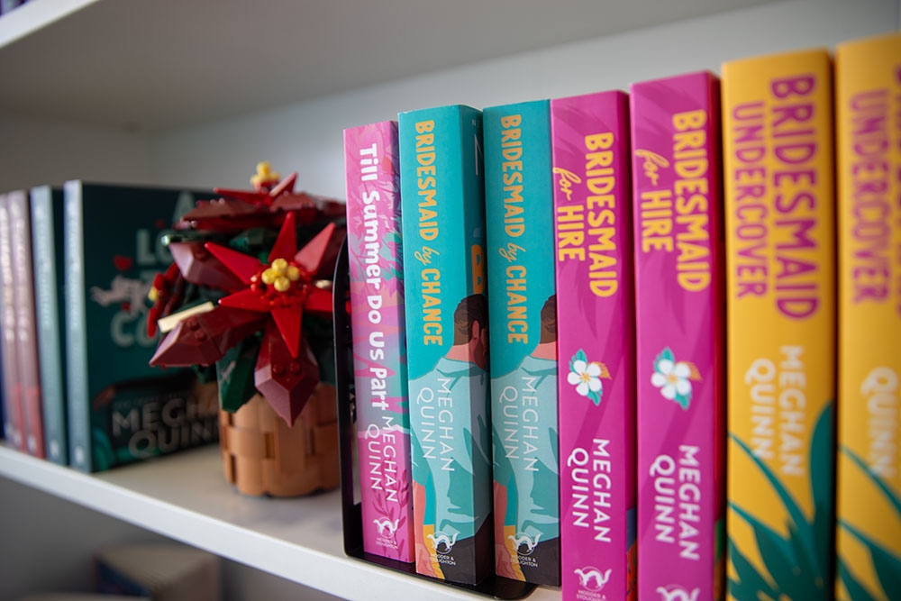 Books/Lego Flowers at Sweet Chapter Books & Cafe