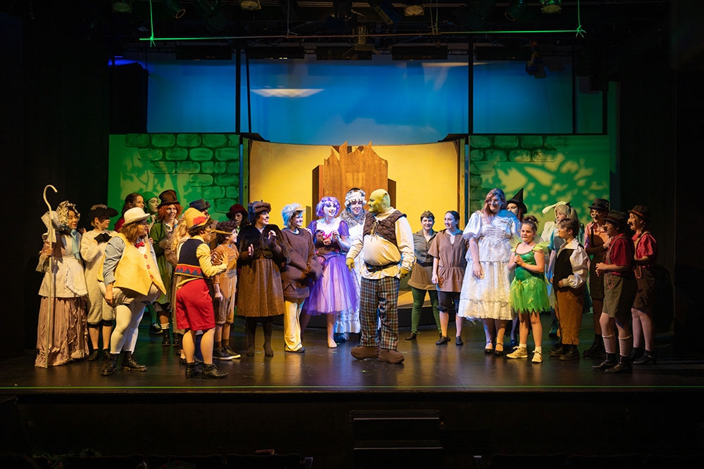 Actors on stage at Brisbane Arts Theatre