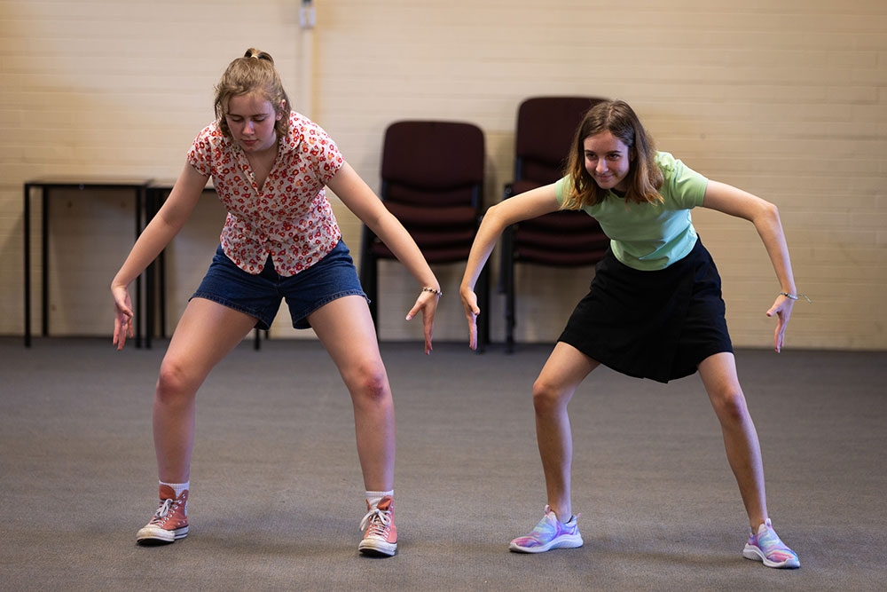 Students learning to act at the Brisbane Arts Theatre Youth Education Workshops