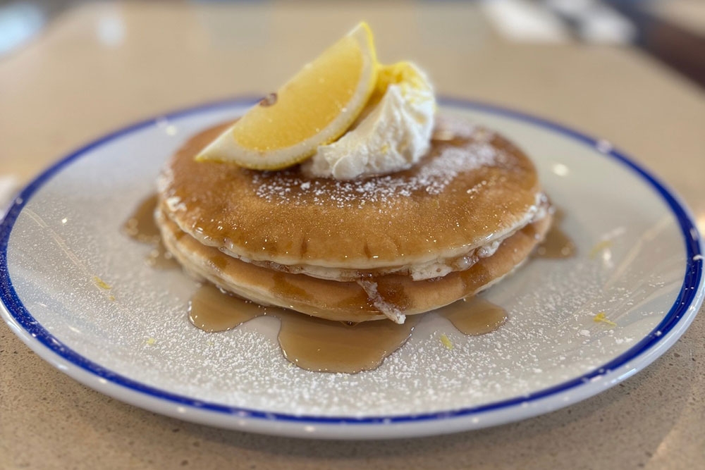 Plate of pancakes at TT Diner