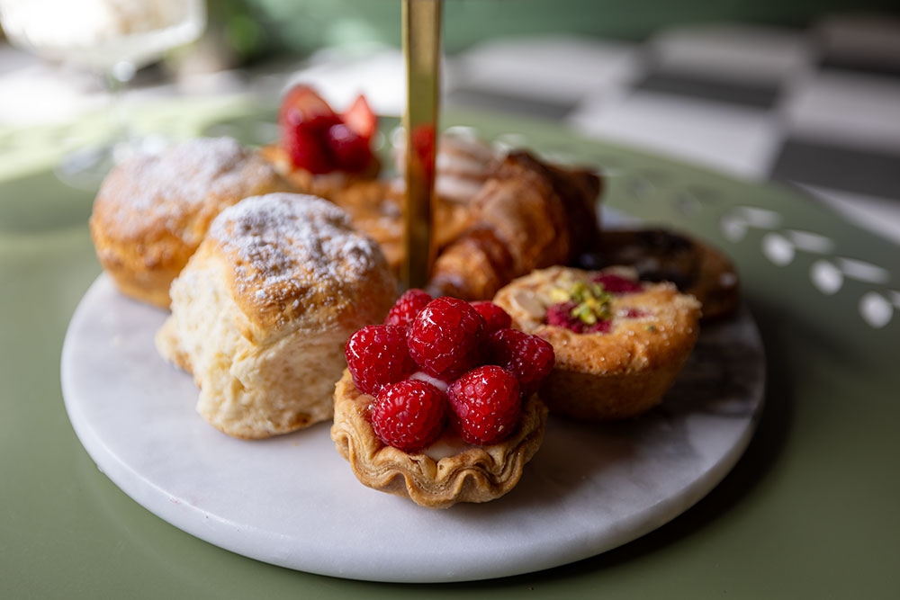 Plate of pastries at Tarte Tea Garden Currumbin