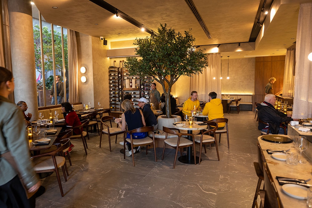 Interior seating at Tellus Bar Dining