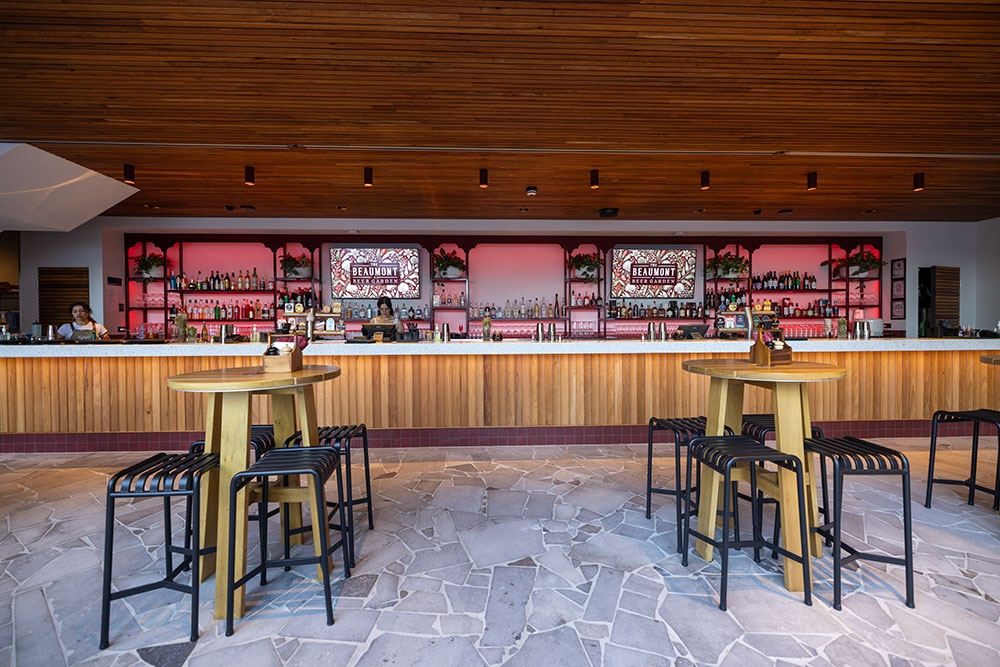 The bar at The Beaumont 