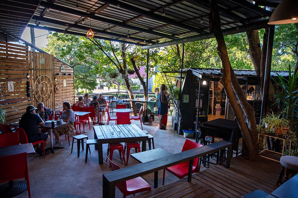 tables inside  Front Yard Bar Auchenflower