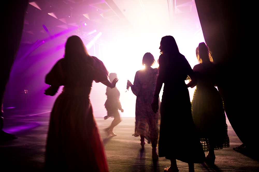Women dancing Sing Out Sister The Star Event Centre