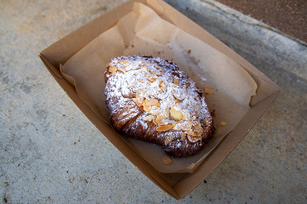 Almond Croissant at time and temp 