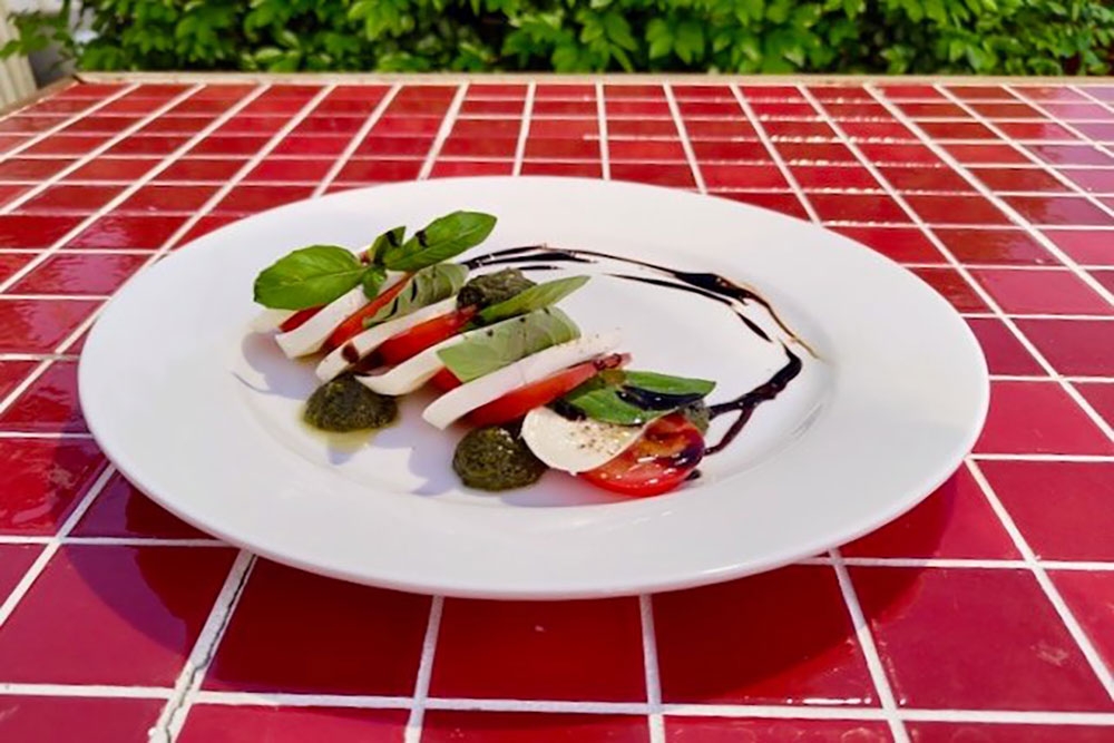 Plate of antipasti at Trenino Trattoria