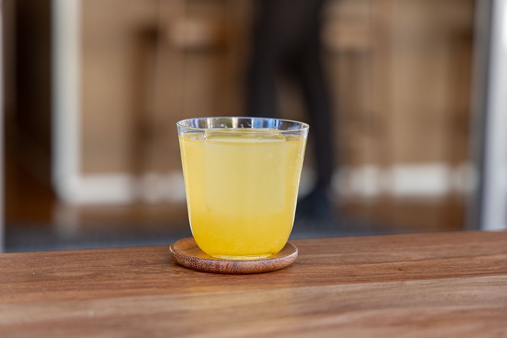 non-alcoholic drink on table at Venner