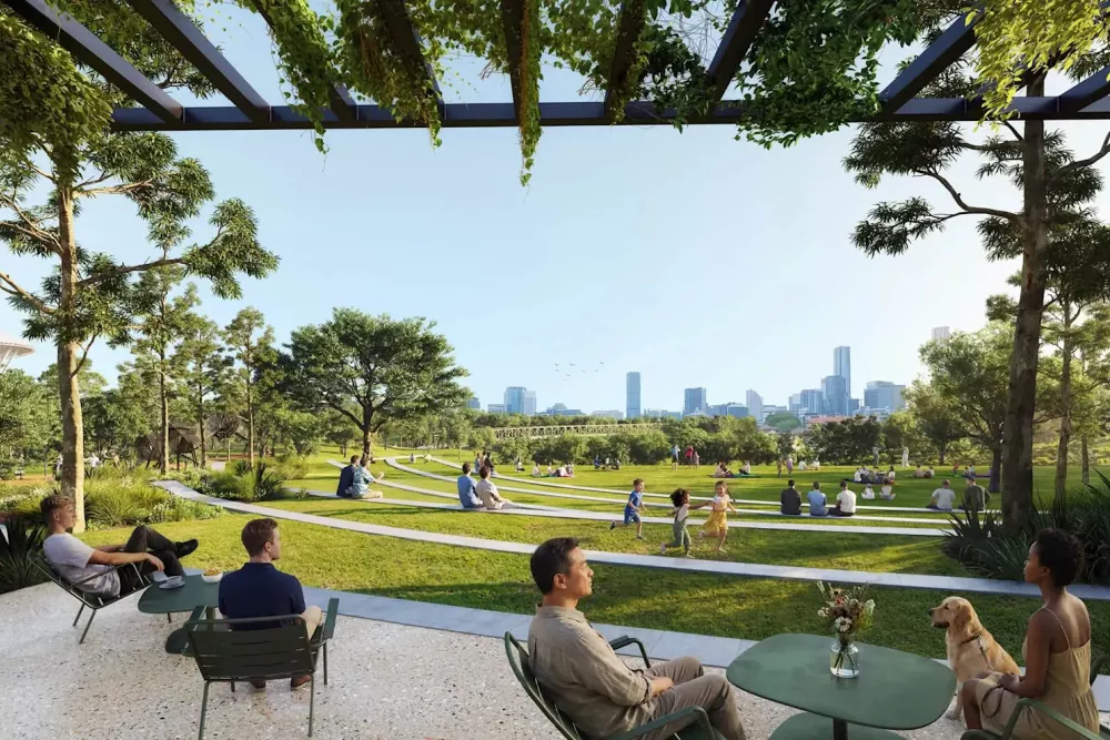 Artists imprression of Vic Park Masterplan