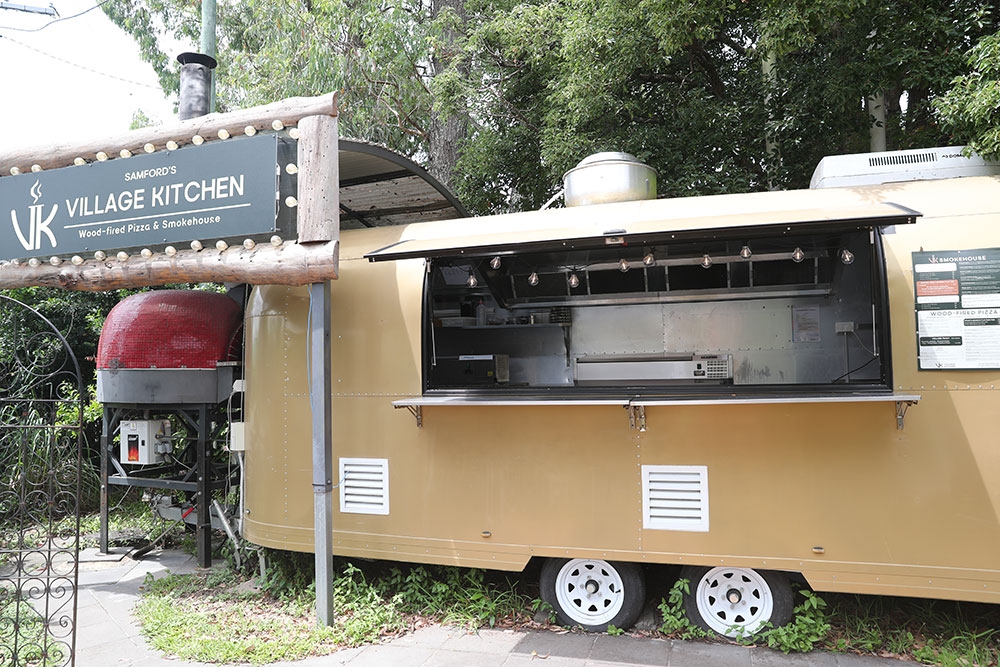 Woodfired Pizza Area at Village Kitchen