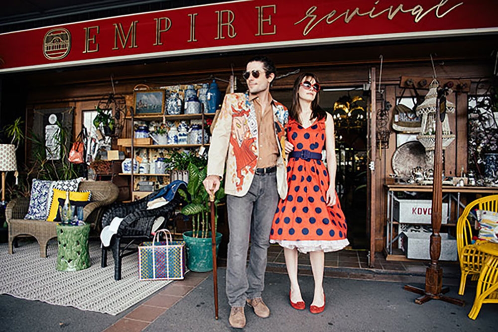 People outside Empire Revival Antique Collective