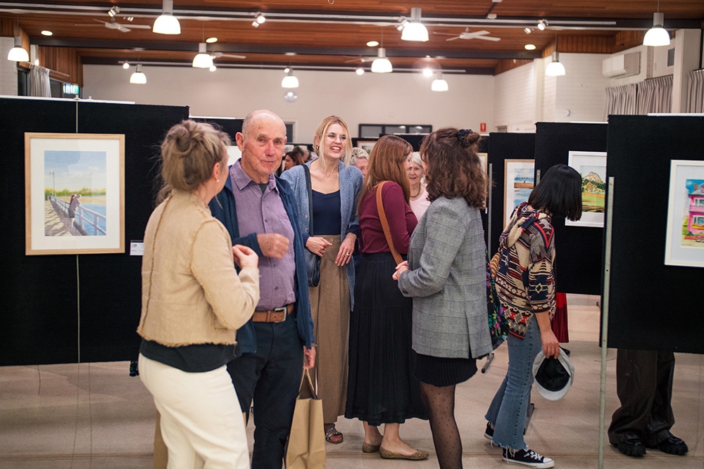 Group in gallery