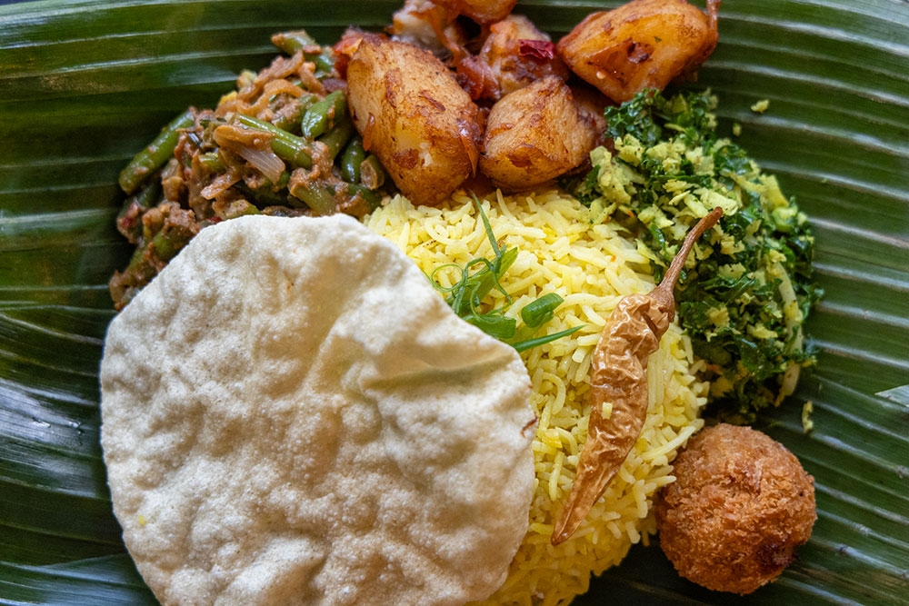 Banana Leaf feast at Walkway to Ceylon