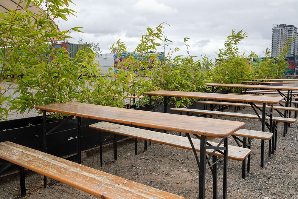 Outdoor Seating at Warehouse Cafe