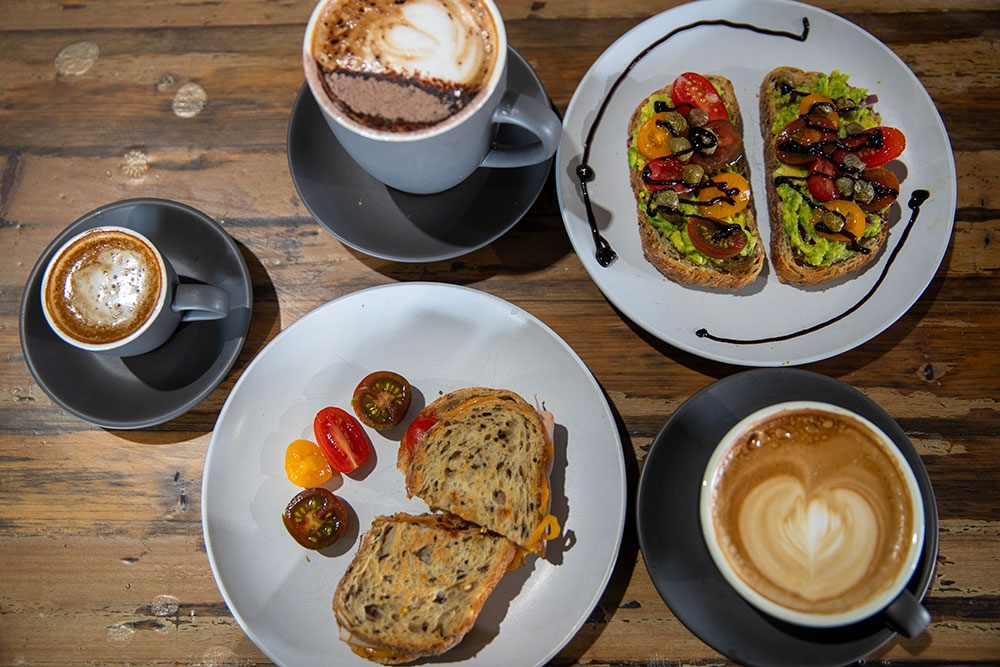 Food Flat Lay at Warehouse Cafe