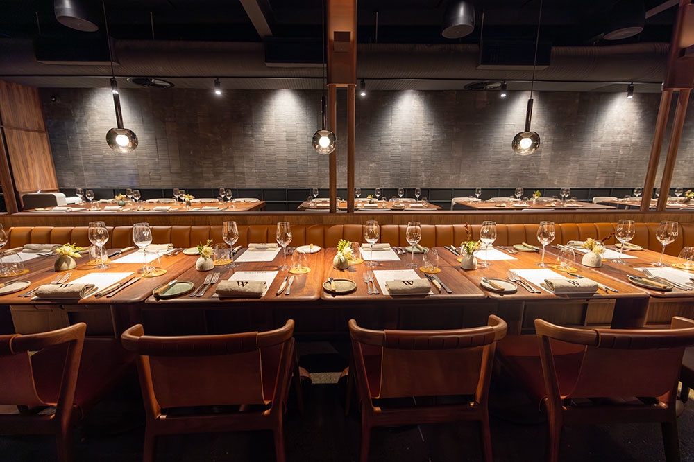 Tables inside Winnifred's Fortitude Valley