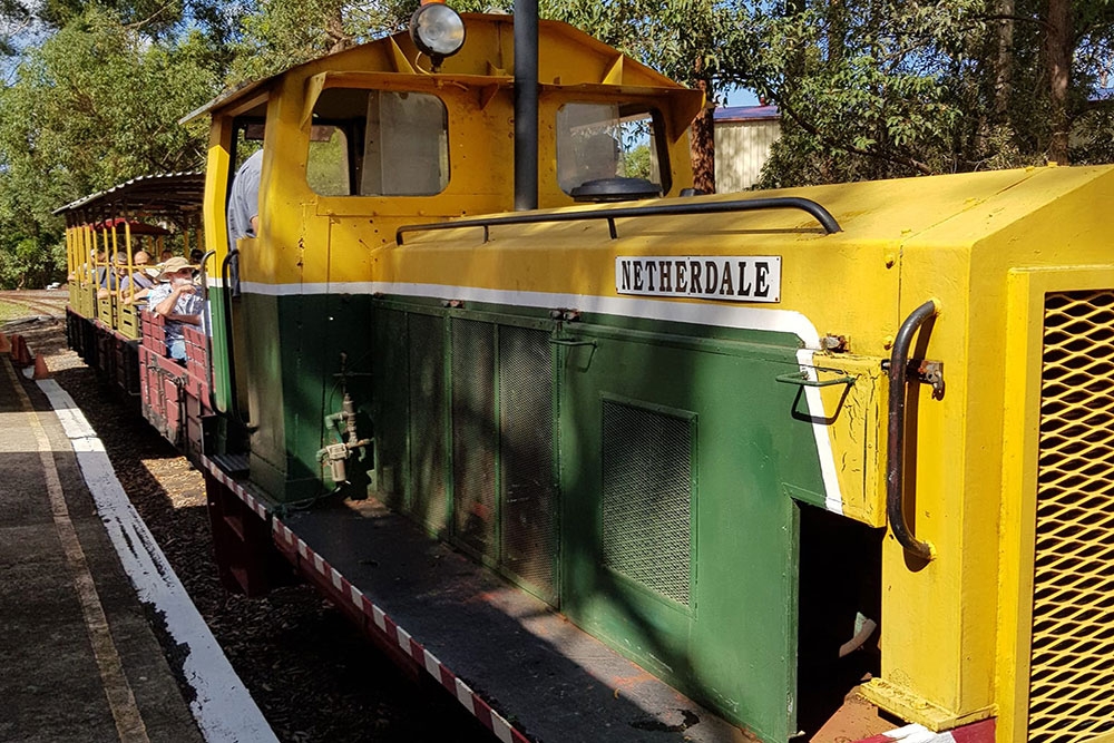 Diesel train engine Woodford Railway