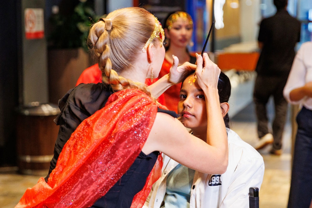 face painting at Westfield