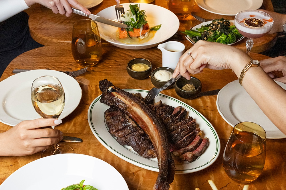 Plates of meat and veggies 