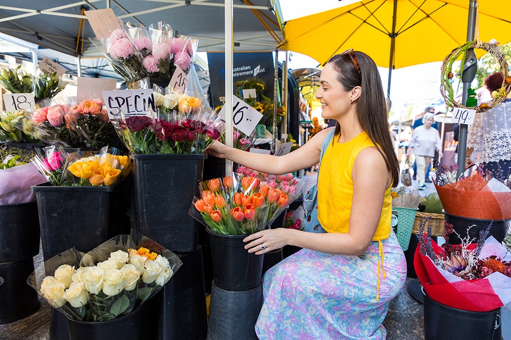 vendor at Brisbane City markets