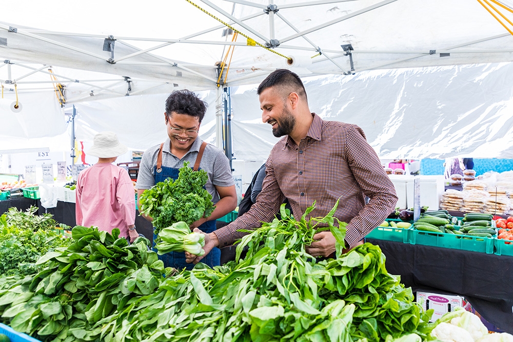 salads at Brisbane City Markets 