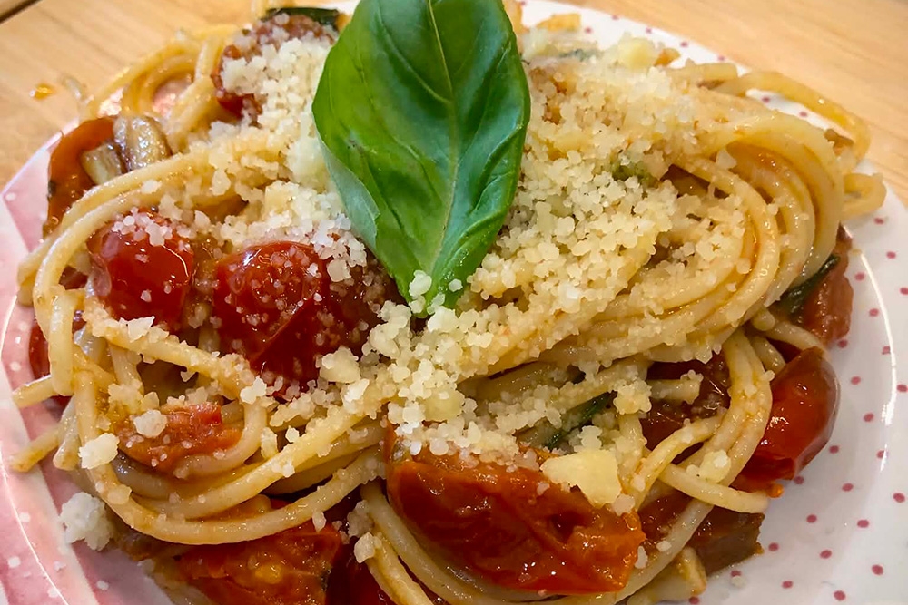 Pasta cooked