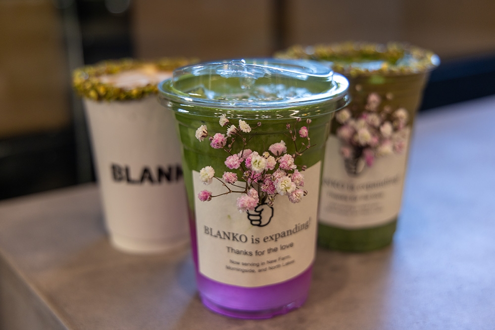 Matcha and coffee
