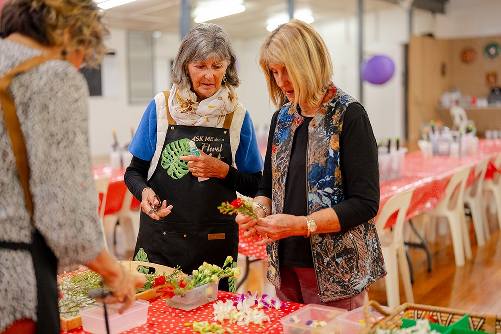 Women doing crafts