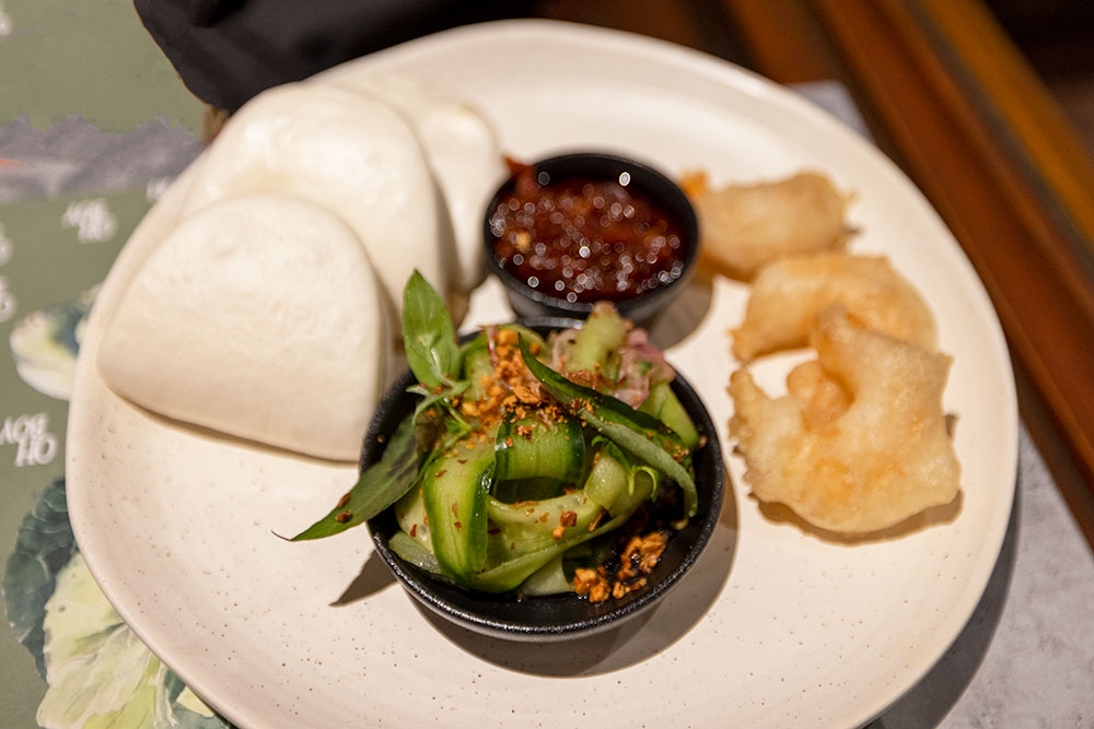 Food on a plate at Oh Boy, Bok Choy! Stafford