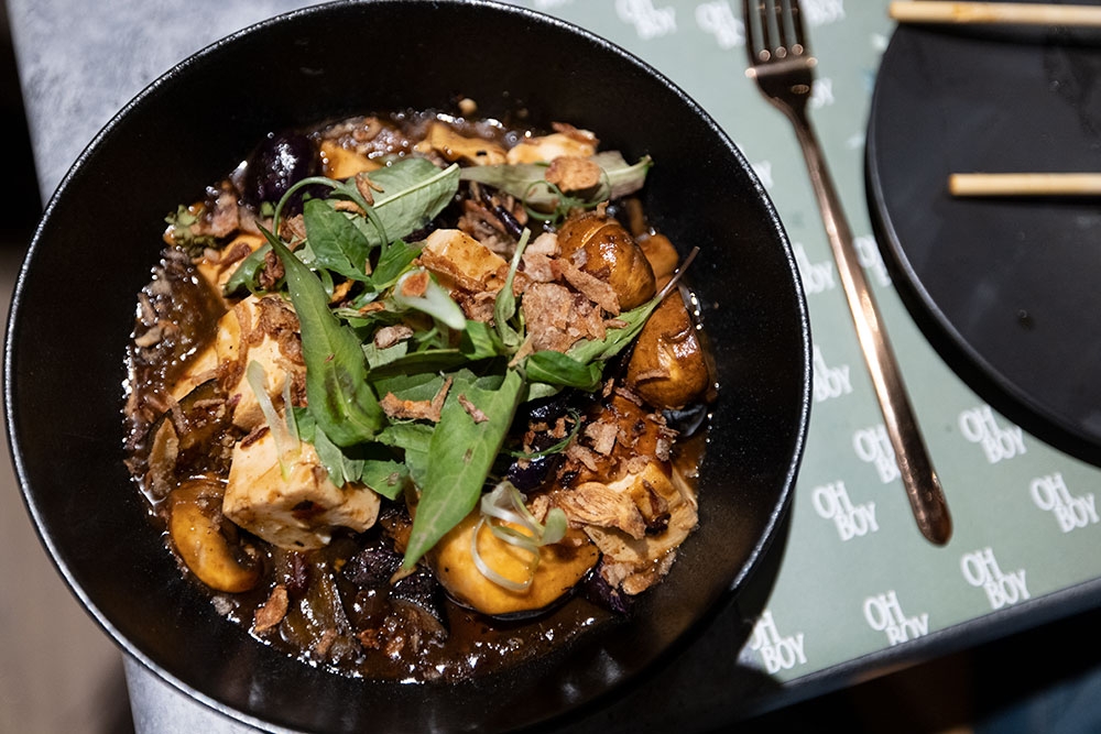 Food on a plate at Oh Boy, Bok Choy! Stafford