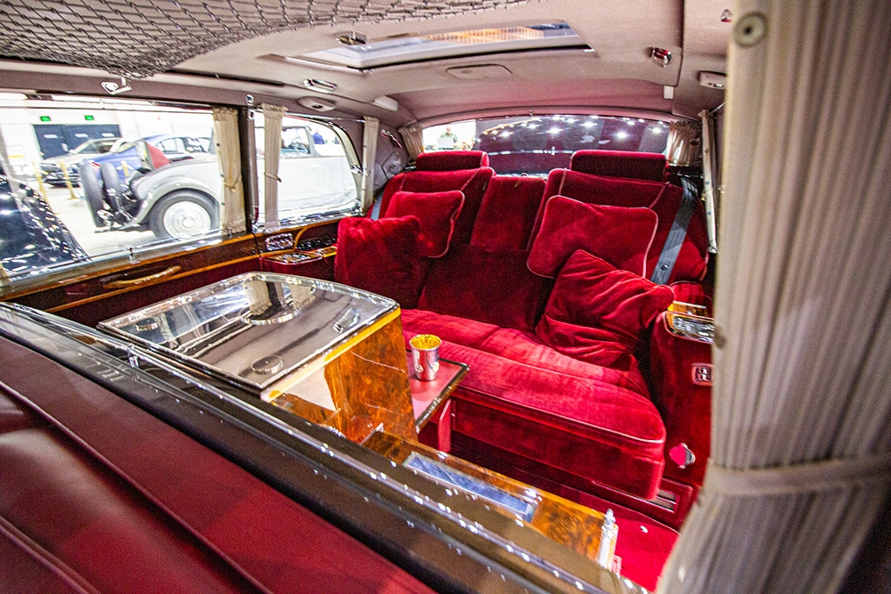 Red car interior