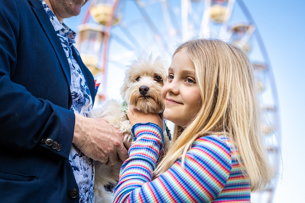 Girl with dog