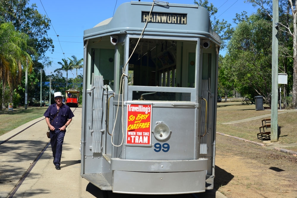 Vintage tram at Tramway Museum