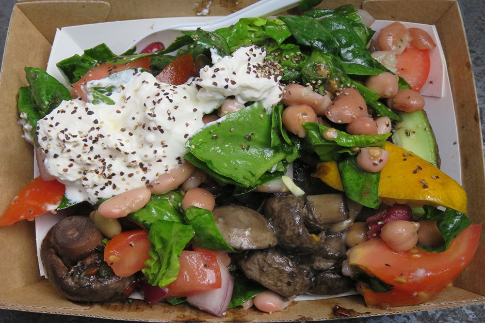plate of food at Brisbane City Markets Queen St