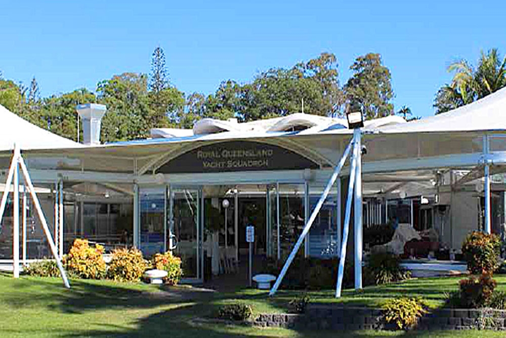 Exterior of the Royal Queensland Yacht Squadron Bistro
