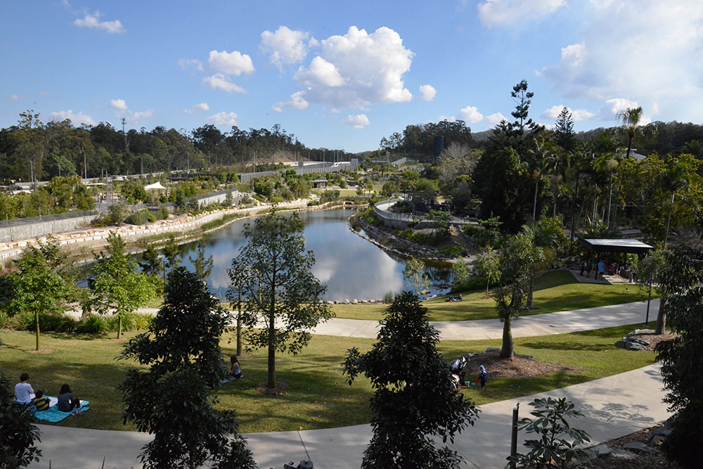 Japanese gardens inside Mt Coot-tha Botanic Gardens in Toowong