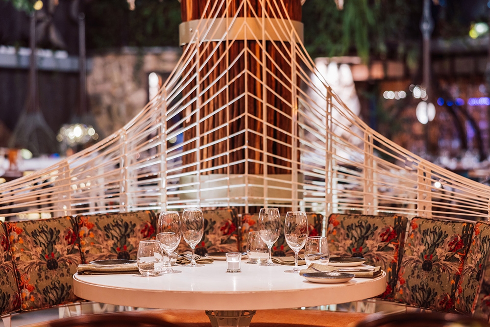 Elegant dining are on ground floor at Cloudland Garden Restaurant Fortitude Valley