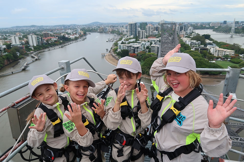 Family at top of Story Bridge